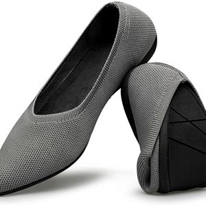 Grey Size 8 Ballet Flats